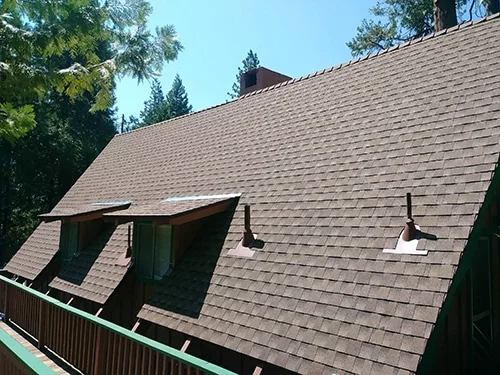 nice asphalt roofing on a home