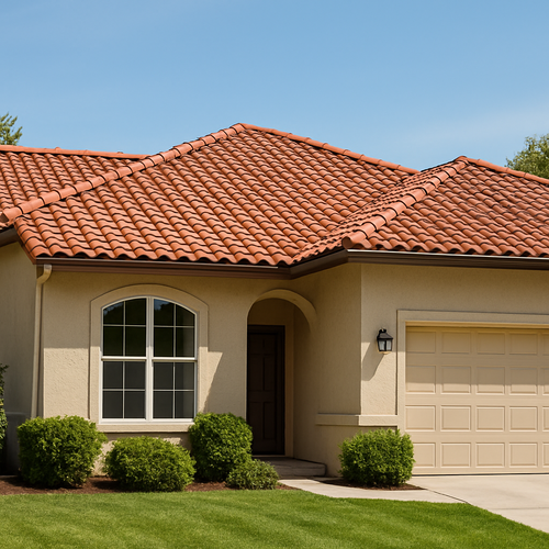 clay tile roofing on a nice home